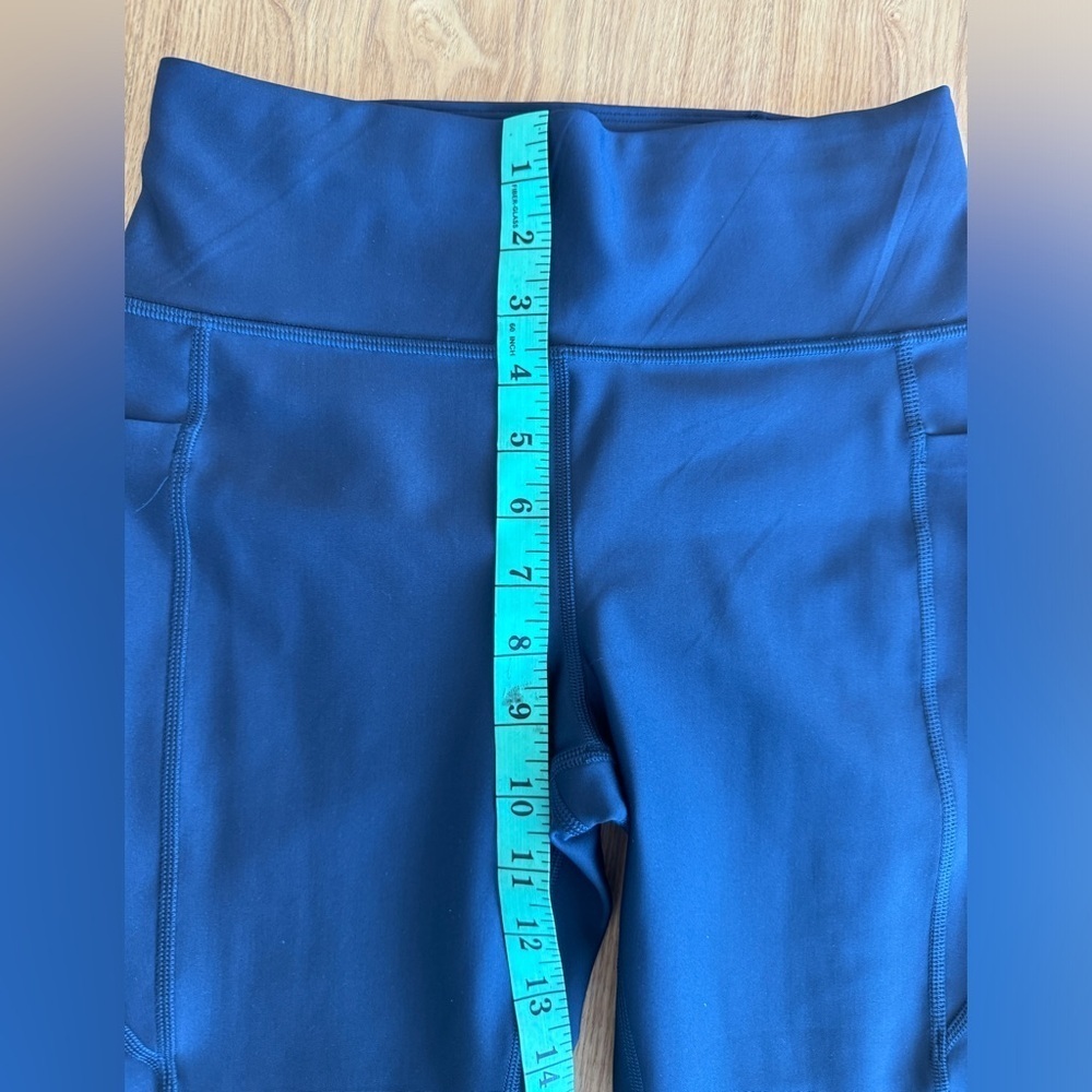 Peloton Navy Blue High-Rise Rib Insert Pocket Legging - Size Small - Picture 9 of 9